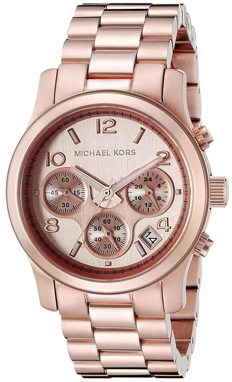 Michael Kors MK5128 Runway Chronograph Rose Gold Tone 